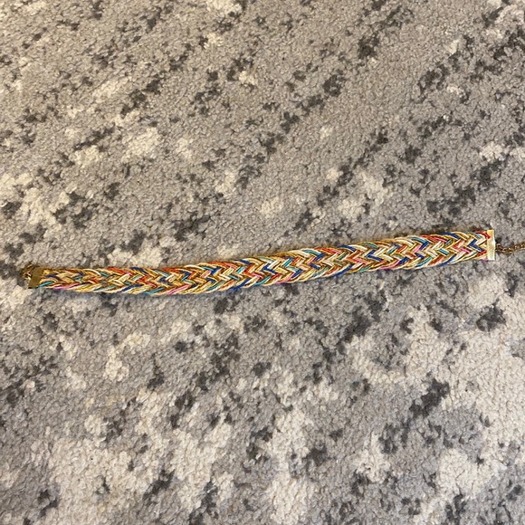 Amazon Jewelry - Rainbow Braided Choker Necklace